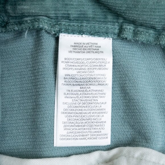 Polo Ralph Lauren Pants Corduroy Varick 32x34 Slim Straight Mint Green - Picture 13 of 14